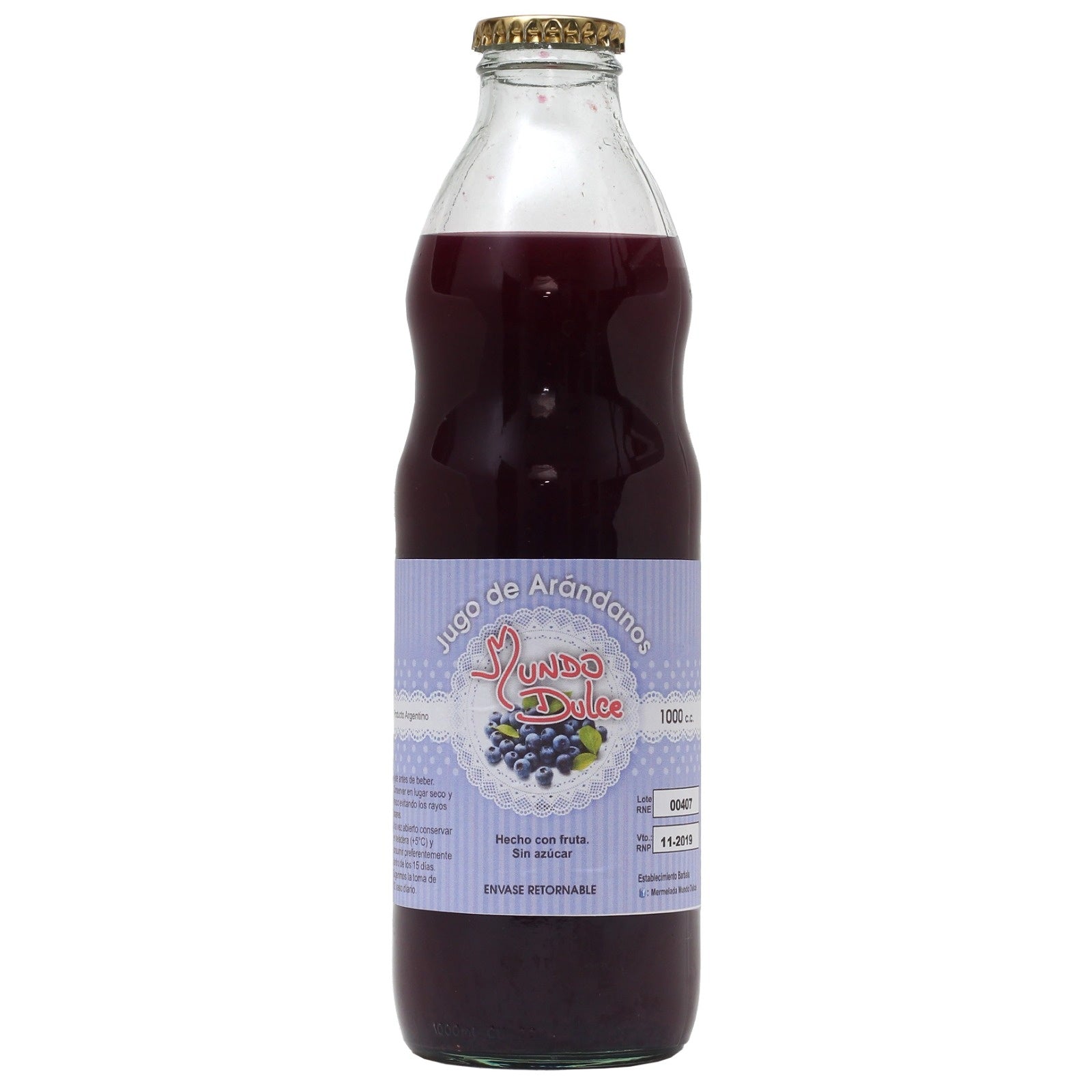 Jugo de Arándanos Agroecológico